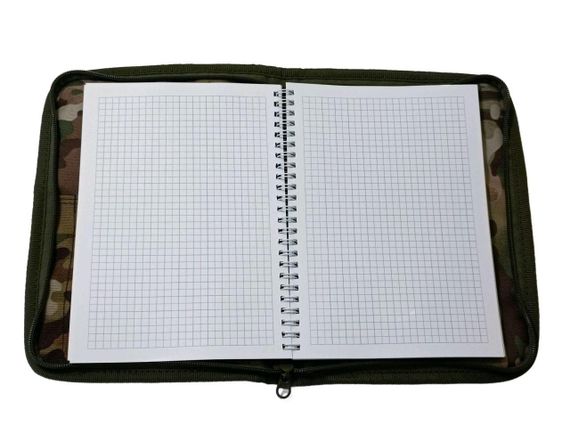 Блокнот тактичний А5 в клітинку зі щільним папером в обкладинці з кордура мультикам | Зображення 5