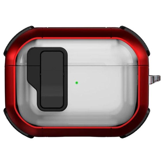 Футляр протиударний Locking Button для навушників Airpods Pro 3 Red