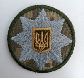 Кокарда полиция на липучке (пиксель)