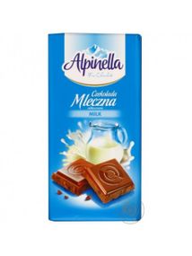 Польський молочний шоколад Alpinella Mleczna, 90 г