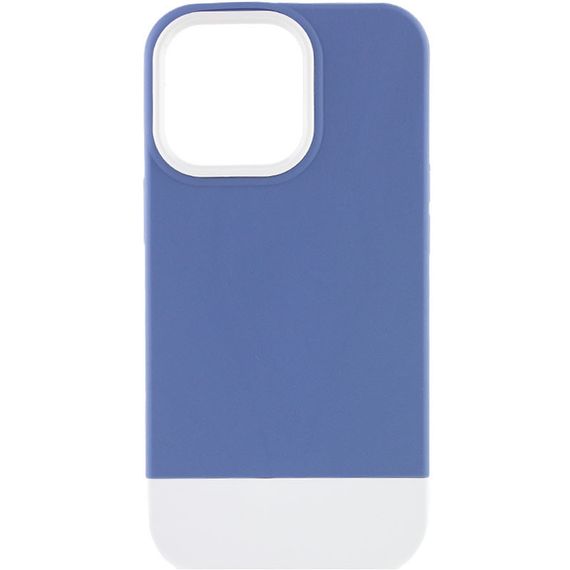 Чехол TPU+PC Bichromatic для Apple iPhone 13 Pro Max (6.7") Blue / White
