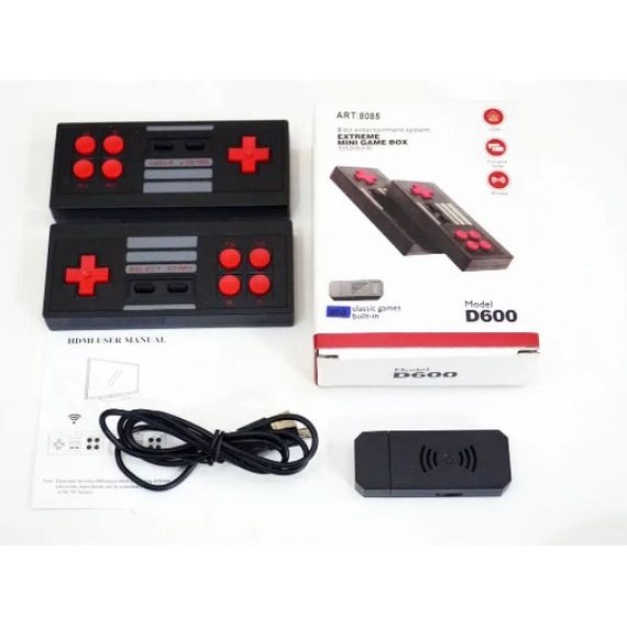 Приставка игровая Mini Game Box D600 HDMI игровая консоль, приставка 8 бит TO-573 для детей | Зображення 3