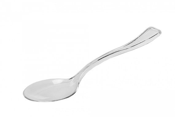 Міні ложечка пластикова 100 мм 250 шт в уп.