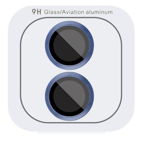 Захисне скло Metal Classic на камеру (у упак.) для Apple iPhone 16 (6.1") / 16 Plus (6.7") Синій / Ultramarine