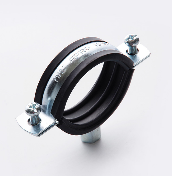 Хомут трубний 25-28мм 1 3/4" з комбінованою гайкою M8/M10 APRO | Зображення 1