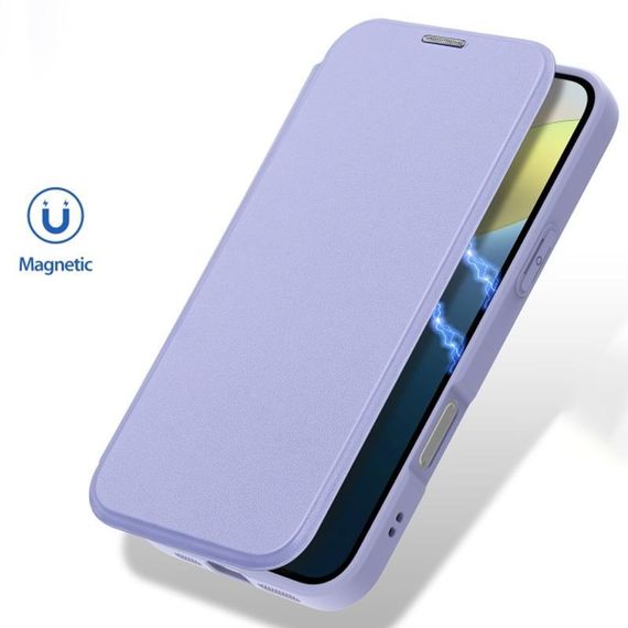 Чохол-книжка Dux Ducis Skin X Pro with MagSafe для Apple iPhone 16 (6.1") Purple | Зображення 1