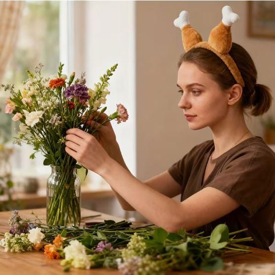 Обруч для волос «Куринные ножки» - забавный аксессуар для вечеринок и фотосессий | Зображення 4