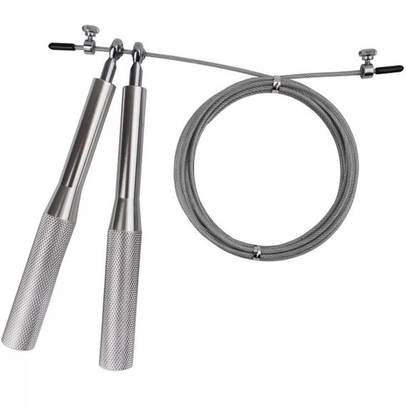 Скакалка швидкісна на підшипниках алюмінієва PowerPlay 4207 Elite Jump Rope Срібна (3m.) | Зображення 3