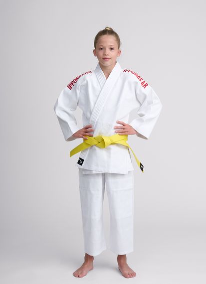 Кiмоно для дзюдо IPPON GEAR, серія NXT, біле, для дівчат, розмір 130
