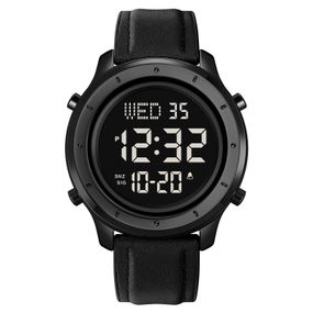 Чоловічий годинник Skmei 1864LBKBK Black-Black Leather