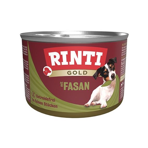 Влажный корм для собак с фазаном Rinti Gold Mit Fasan, 185 гр