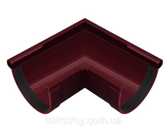 Угол желоба наружный 90°. 130/100 Водосточные системы Rainway (Ренвей). красный