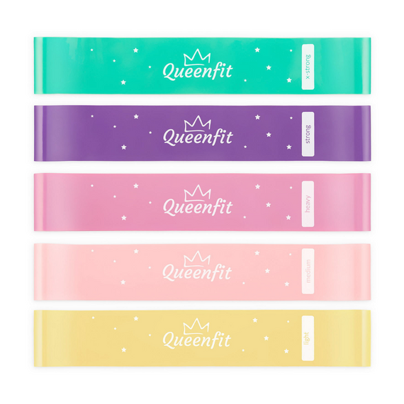 Набір резинок для фітнесу Queenfit 0,5-30кг Q-66435 | Зображення 1