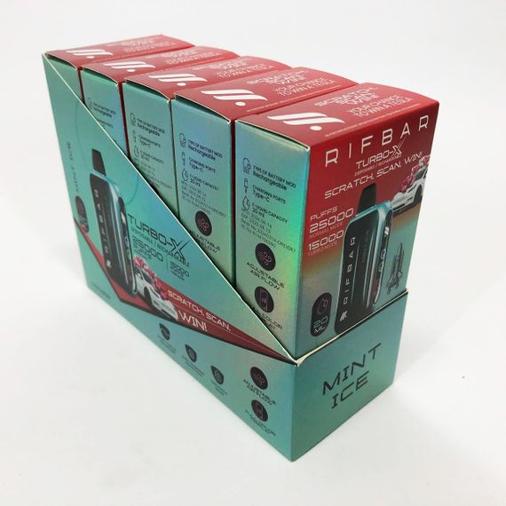 Rif Bar TURBO-X 25000. Мята (Mint Ice) | Зображення 2