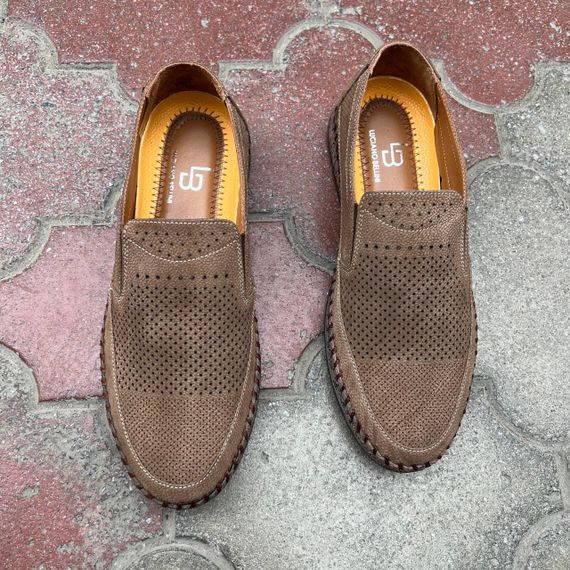 Турецкие мокасины коричневого цвета 40 размер | Зображення 7