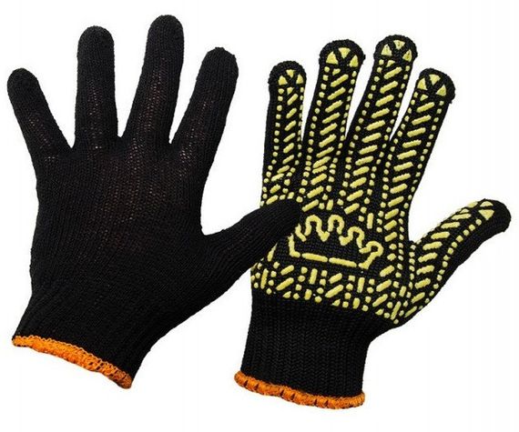 Рукавички робочие 106 х/б 7 кл упл черные 11 размер Ny95503361 | Зображення 1