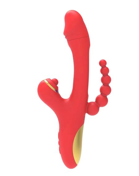 Вібратор Luxe USB 9 functions of vibration and tapping Sex Aura
