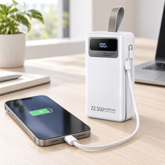 Білий Power Bank Aroimac ORA503 40000 mAh | Зображення 2