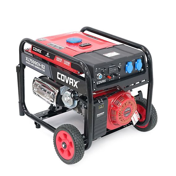 Генератор бензиновий COVAX XL7500CV-E2, 5.0kW, однофазний 220V, 50Hz, DC12V