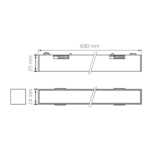 LED Світильник магнітний трековий 21W 4000К 48V чорний VL-TRMS-LD460B Videx | Зображення 2
