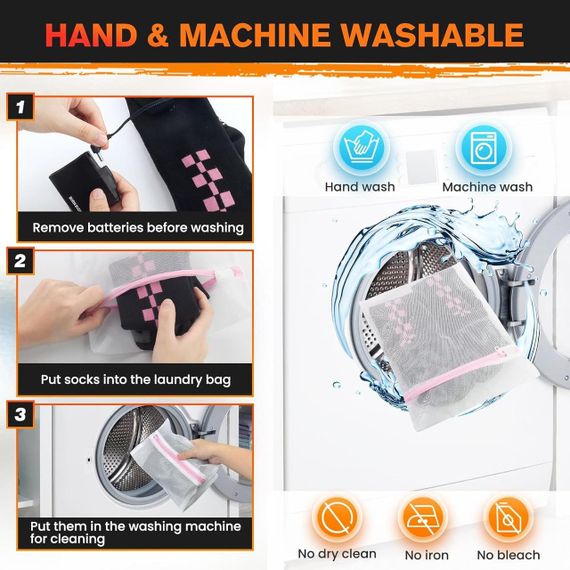 Шкарпетки з акумулятором 7,4 В Шкарпетки з підігрівом для чоловіків і жінок, | Зображення 6