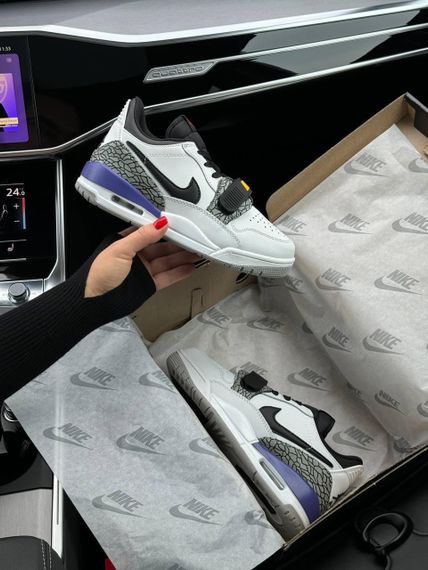 Кросівки Air Jordan Legacy 312 Low White Black Purple , В'єтнам B1403 39 25 см | Зображення 5
