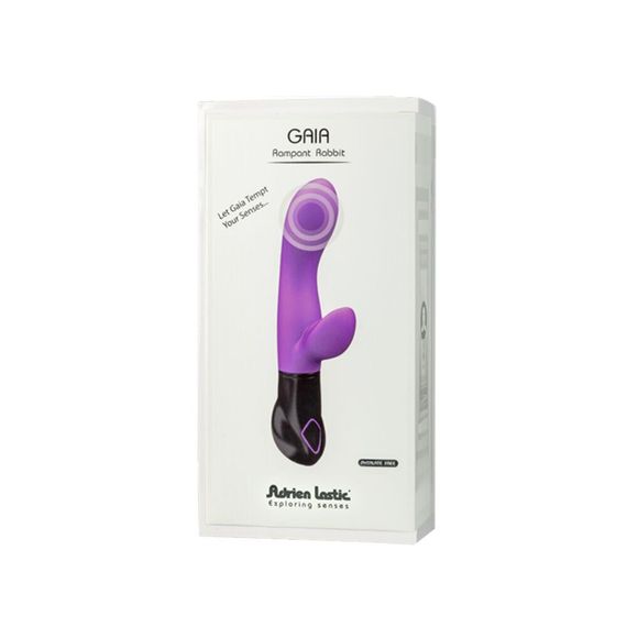 Вібратор-кролик Adrien Lastic Gaia, на батарейках, 8 режимів роботи Sex Aura | Зображення 4