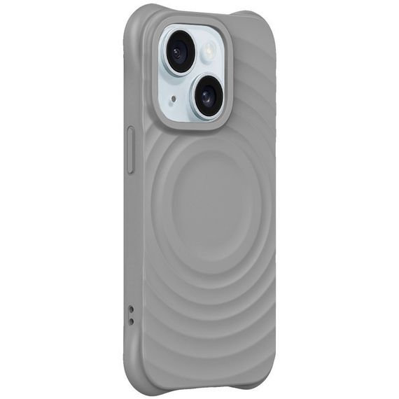 Чехол TPU Orbit with MagSafe для Apple iPhone 15 (6.1") Dark Grey