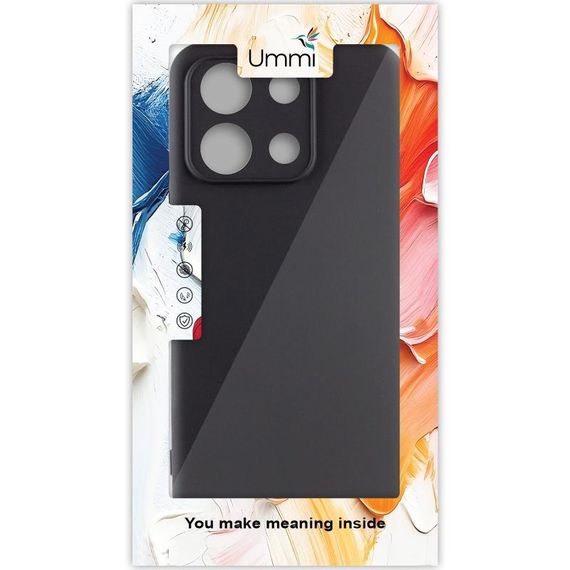 Чехол Silicone Cover Ummi Lakshmi Full Camera (AA) для Xiaomi Redmi Note 13 4G Черный / Black | Зображення 1