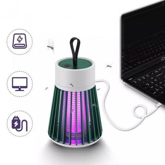 Лампа-пастка від комарів та москітів з зарядкою через USB Electric Shock | Зображення 5