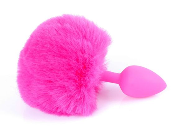 Анальная пробка ( размер S ) с хвостом Boss Series - Silicon PLUG Bunny Tail Pink, BS6400099 sexstyle | Зображення 11
