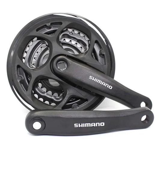 Велосипедний шатун Shimano 42/32/22 чорний XMN-032