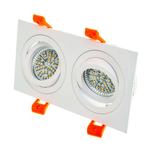 Светильник врезной  поворотный HDL-DT 109/2 MR16 WH | Зображення 1