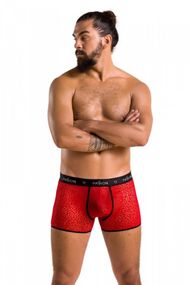 Чоловічі червоні боксерки з малюнком 046 SHORT PARKER red L/XL - Passion