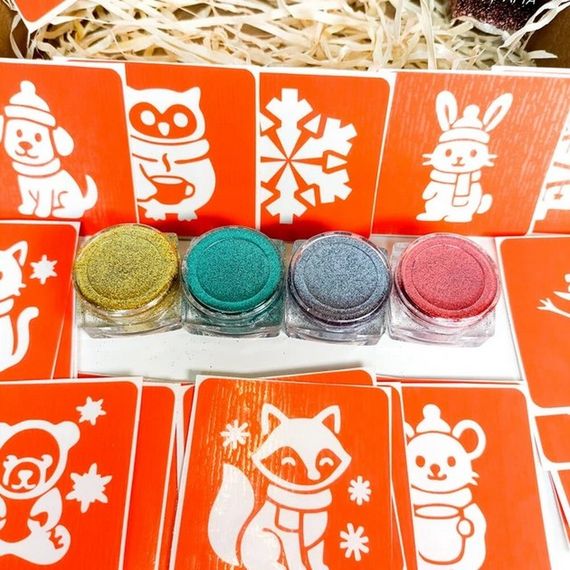 Набор для био-тату "Зима - глиттер" set-winter-glitter | Зображення 4
