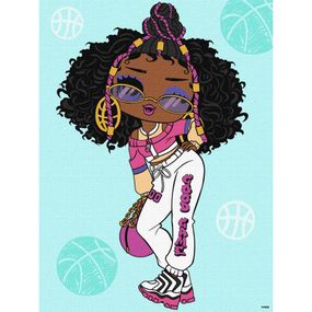 Картина по номерам "L.O.L. Surprise! Tweens Hoops Cutie" KHO6285, 30х40 см