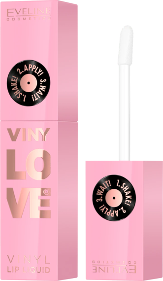 Косметика EVELINE Vinylove вінілова помада, 4 мл 01 Pinky