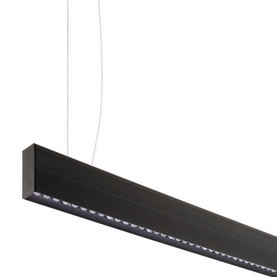 Линейный подвесной светодиодный светильник FLF-65 40W NW BK LED 1,2m | Зображення 1