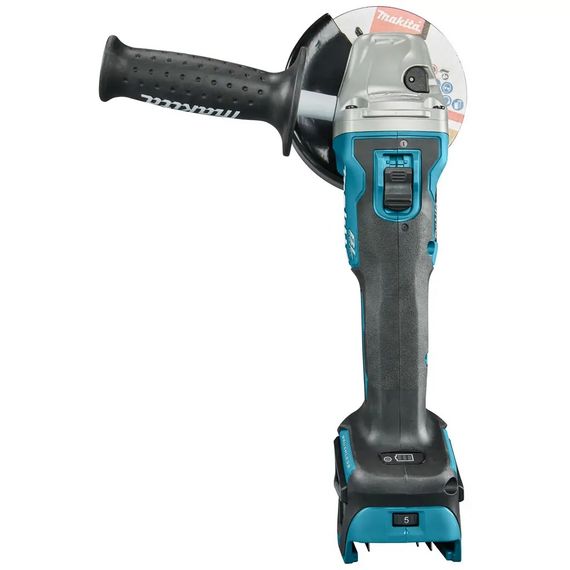 Шліфмашина кутова акумуляторна Makita DGA511RT (125 мм, 3000-8500 об/хв, BL, LXT) | Зображення 5