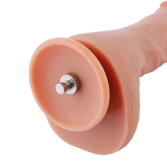 Ультрареалістичний фалоімітатор для секс-машин Hismith 8.3″ 2-layers Silicone Flesh Dildo, 2-шаровий | Зображення 5
