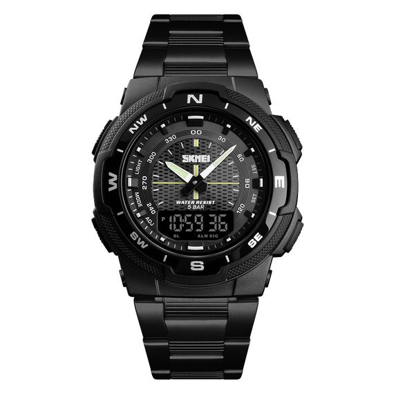 Чоловічий годинник Skmei 1370BKBK Black-Black
