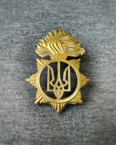 Кокарда Национальной Гвардии Украины металл