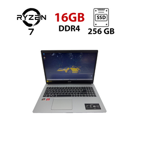 Ноутбук Acer Aspire A315-23 / 15.6" (1920x1080) TN / AMD Ryzen 7 3700U (4 (8) ядра по 2.3 - 4.0 GHz) / 16 GB DDR4 / 256 GB SSD M.2 / AMD Radeon RX Vega 10 Graphics / WebCam б/в