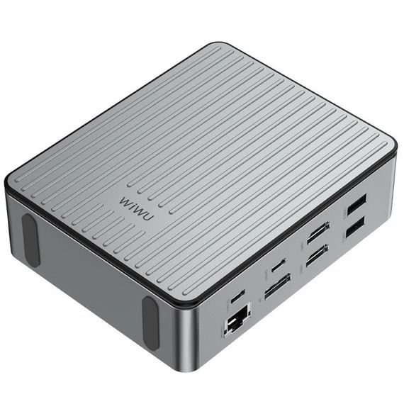 Перехідник HUB WIWU Matrix docking station 16in1 W1601 Gray | Зображення 4