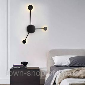 Бра настенное LED B2021/3-bk-k Черный 55х36х7 см.