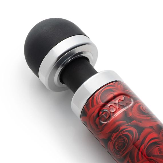 Вібромасажер DOXY Die Cast 3 ROSE PATTERN, дуже потужний, живлення 220В, металевий корпус | Зображення 1