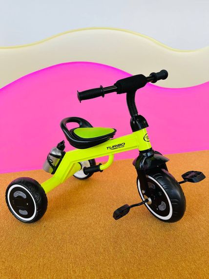 Дитячий триколісний велосипед Turbo Trike зі світловими ефектами лимонний LD