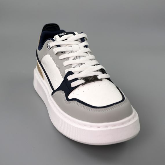 Кеди чоловічі 589562 Білі сірі 40 41 42 43 44 | Зображення 1