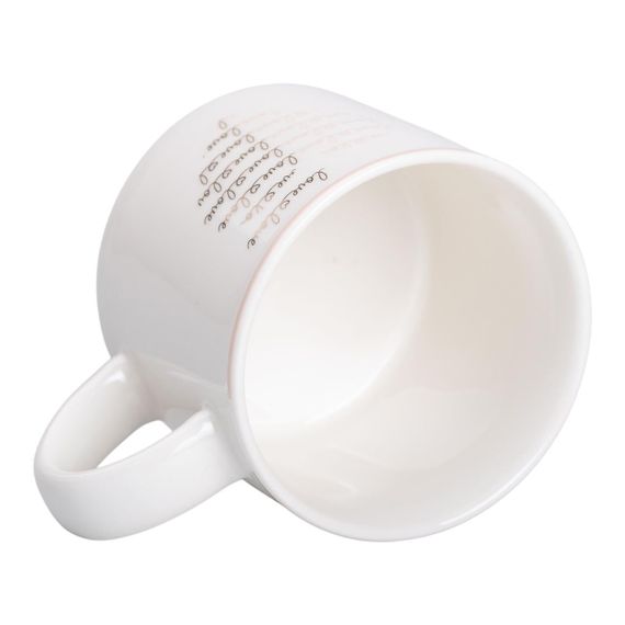 Кружка фарфоровая 350 (мл) для кофе и чая Белая RX-N240126W | Зображення 2