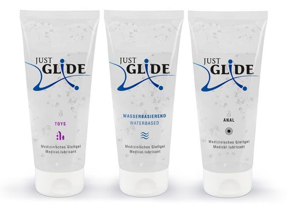 Набор лубрикантов - Just Glide, 3x200 мл Sex Aura